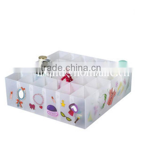 Transparent colorful sundries storage basket for office