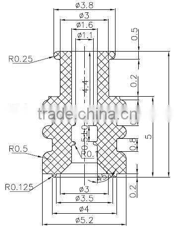 3.8mm wire harness silicone seal