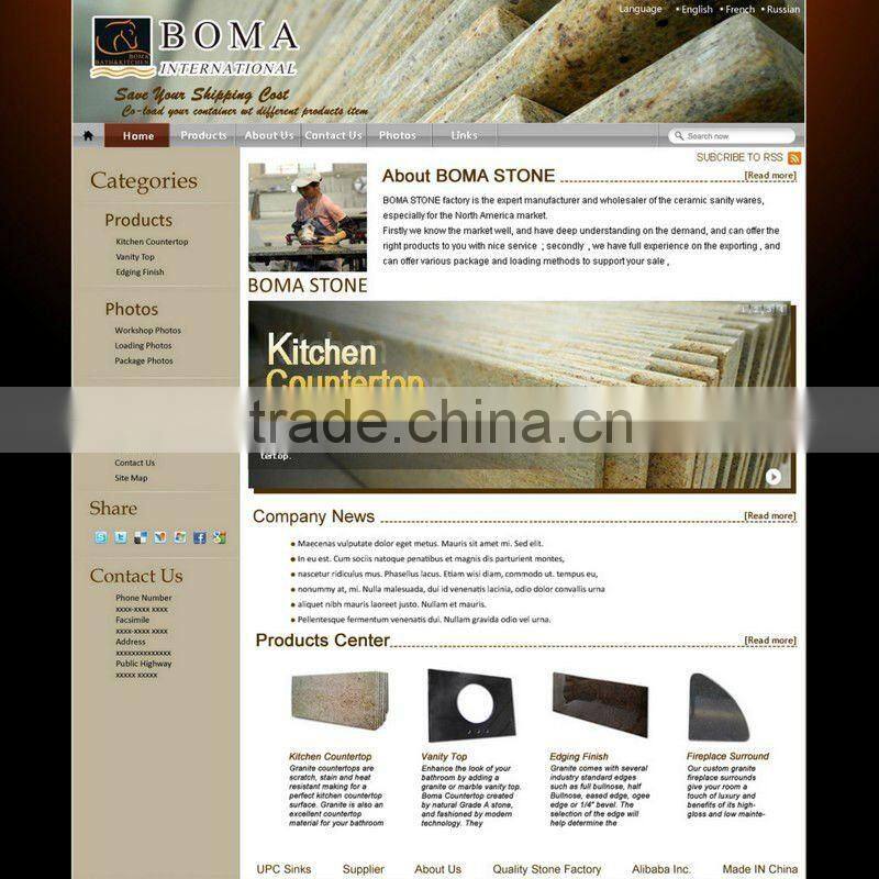 Modern Hotel Bathroom Countertops With Built In Sinks