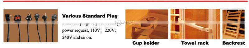 4 person Far Infared Sauna Room Wooden sauna cabin KD-5004D-1