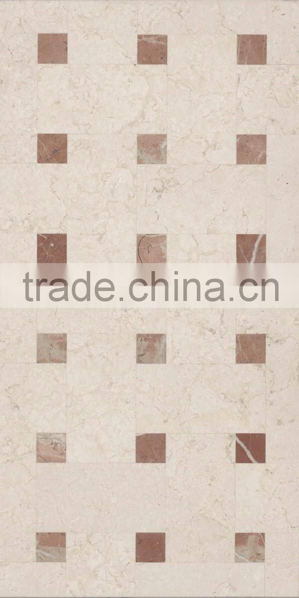 Glass Stone Polished Tiles Nero Marquina Marble Mosaic