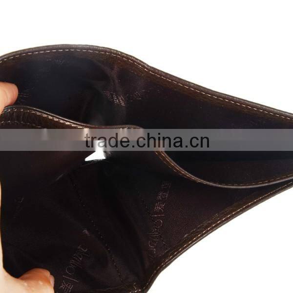 fashion wholesale leather men's wallet with good quantity