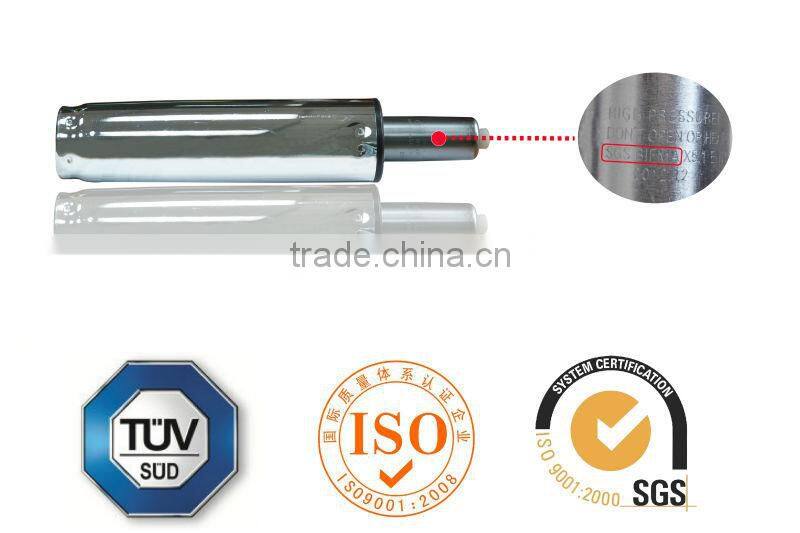 Chromed gas lift for chair