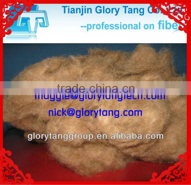 dehaired camel hair wool