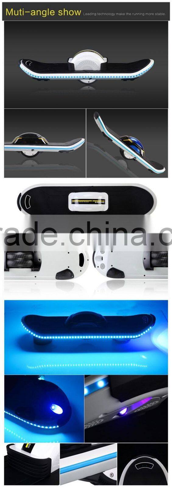 Hoverboard with led lights one wheel electric skateboard hoverboard free shipping