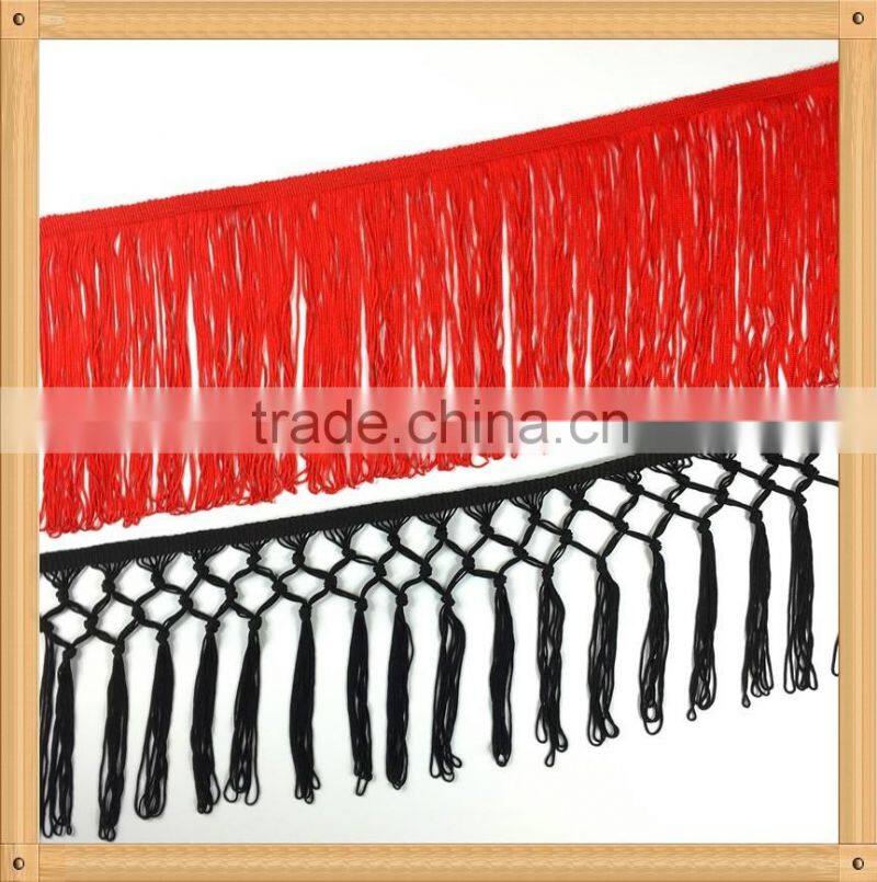 Rayon chainette fringe for garment accessory 2016