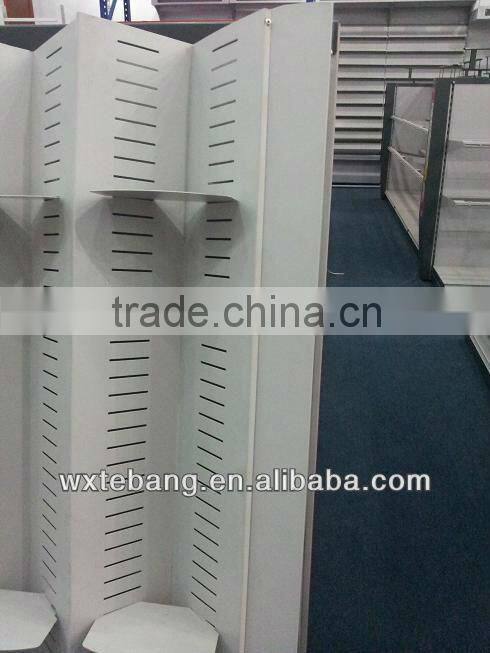 Modern high quality double-side supermarket shelf