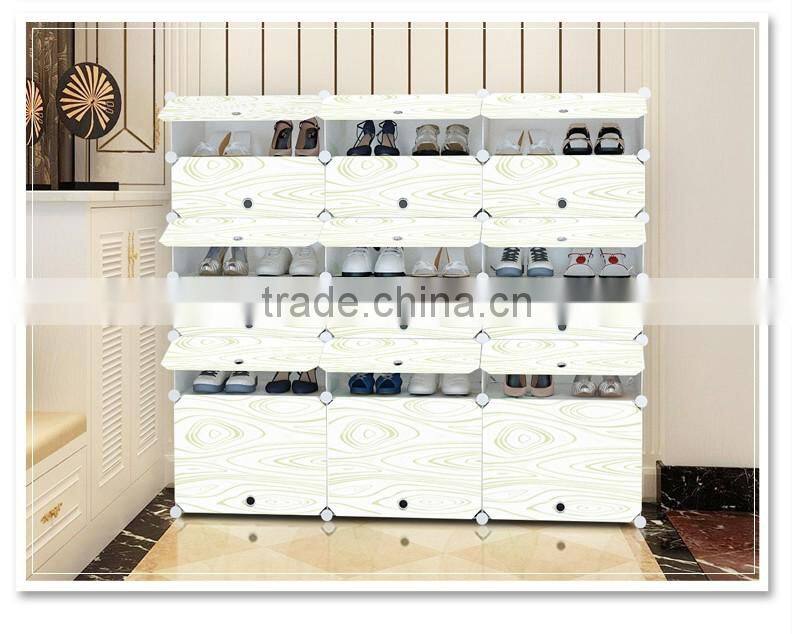 Plastic folding shoe storage box