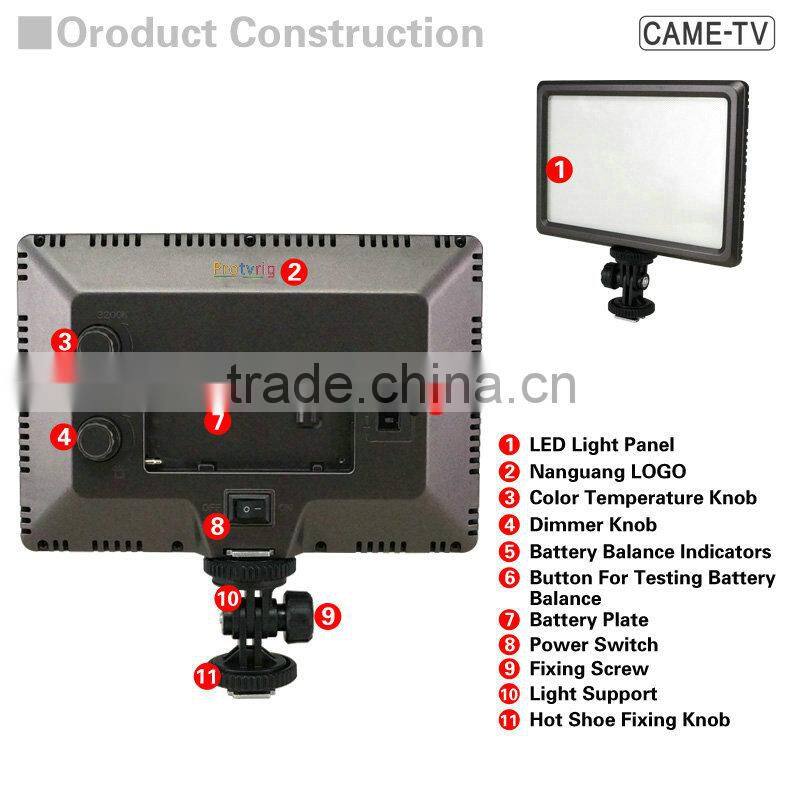 Protvrig Camera & Camcorder Light 3200K-5500K LED Chips Lighting on DSLR DV