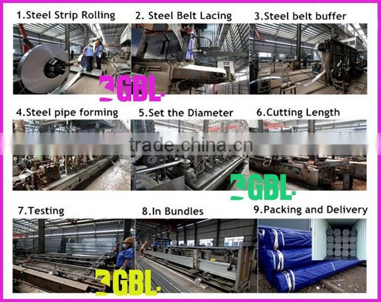 wholesale lightweight hollow section retangular weld dn50 hot dipped galvanized steel tubing
