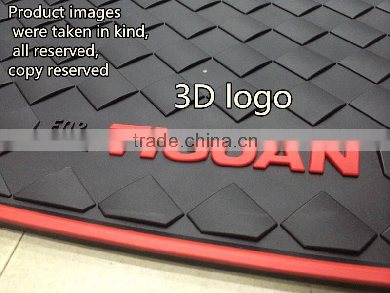 original black rubber car floor mats for Q3