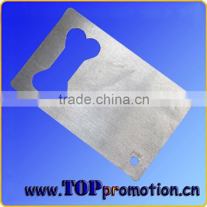 promotion custom stainless steel credit card bottle opener wholesale