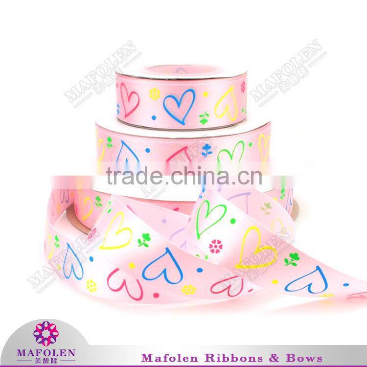 Popular new design competitive price cartoon grosgrain printed ribbon