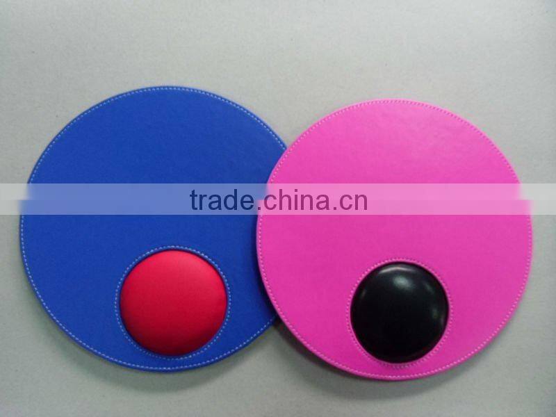 2015 leather Promotional genuine leather mouse pad