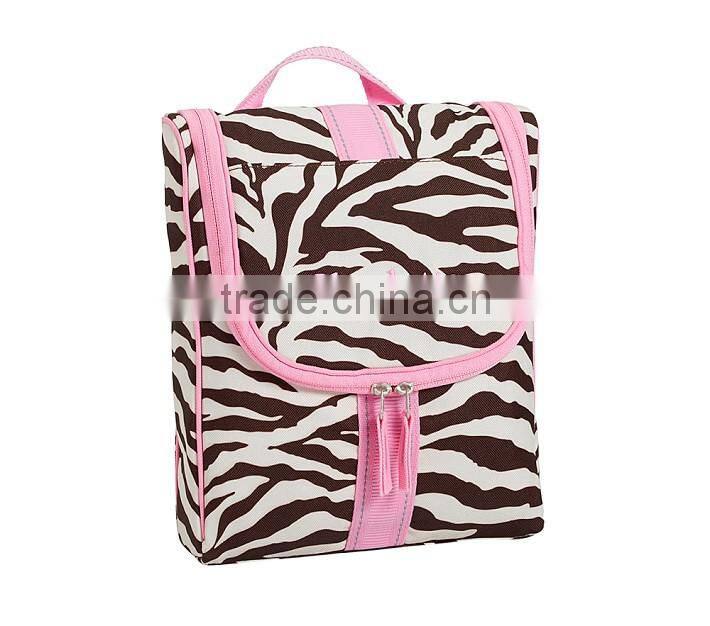 600D Polyester travel Hanging Toiletry Bag