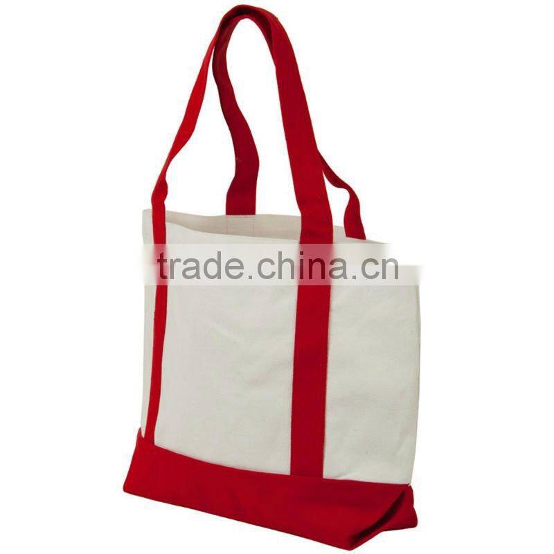 Promotional canvas tote shopping bag