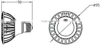 led spotlight gu10 and par30 bulbs UL,cUL,energy star certified 3 years warranty