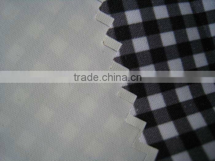 240T 100% polyester full dull transfer print pongee with PU coating