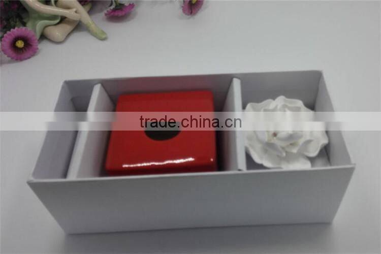 Handmade ceraimc flower air diffuser , ceramic flower aroma diffuser