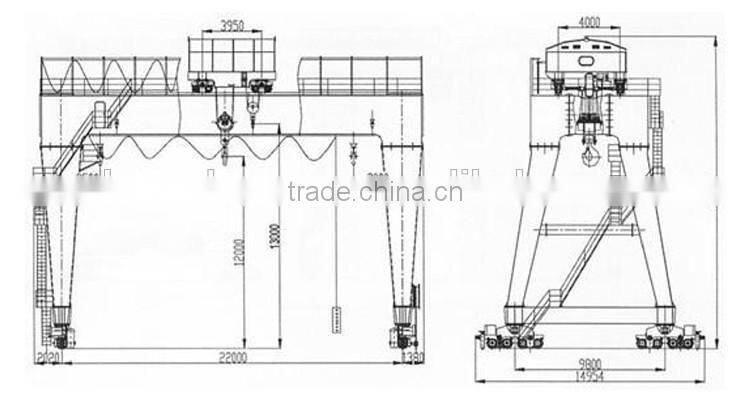 Widely Used Steel Project Gantry Crane 5t