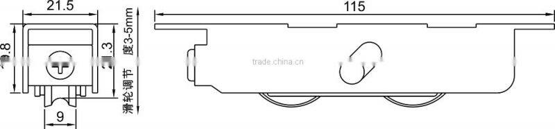 high quality and hot sale aluminum sliding window roller