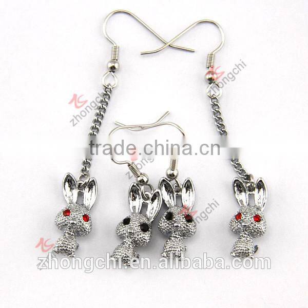 Cute rabbit earings, bunny earings for young girls, fashion cute earings