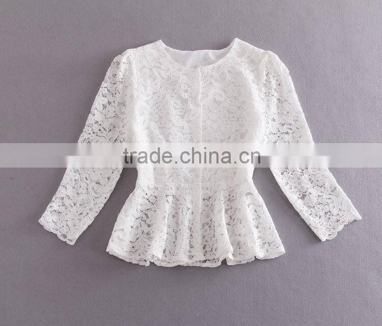 Wholesale Crochet Crop Top Design 2016 New Fashion Woman Lace Top