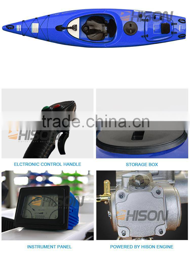 2014 Hison 4 Stroke jet engine powered canoe jet ski for kids