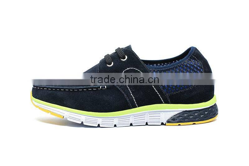 High class height increasing blue nubuck branded italian mens shoes/ man soft sole shoe/shoe brand in franc