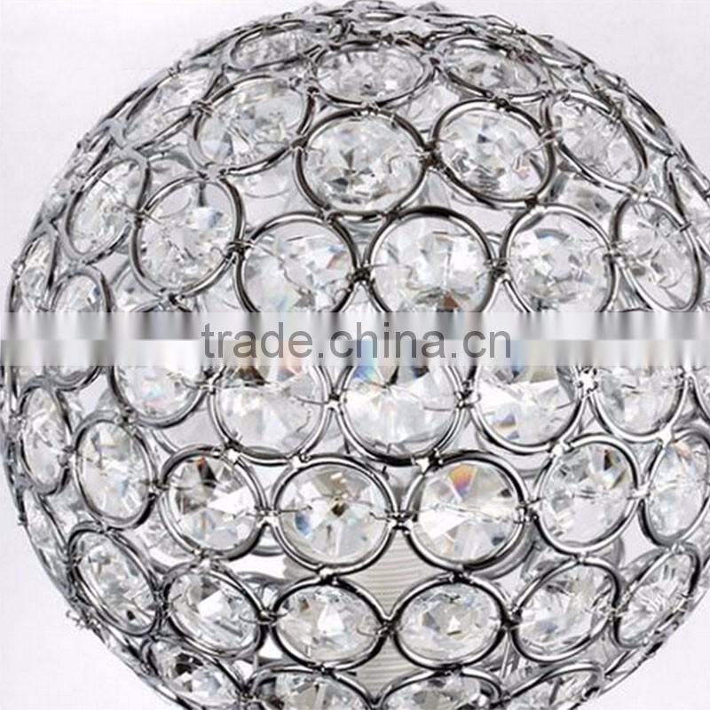 E14 contemporary indoor 2-lamps crystal lighting wall light 110-240v ac