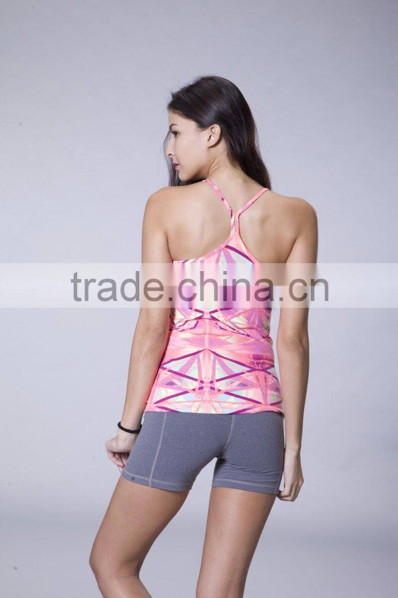 Fashion Active Gym Workout Wear Key Pocket Women Sports Shorts