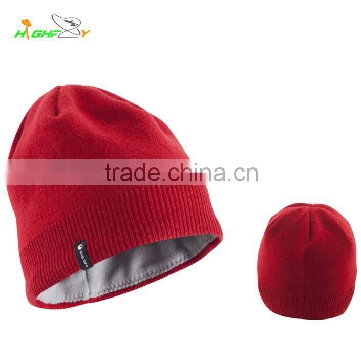 wholesale/high quality Custom acrylic plain Beanie Hat /knited cap