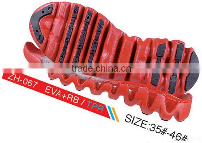 new pattern shoes sole made by tpu rubber