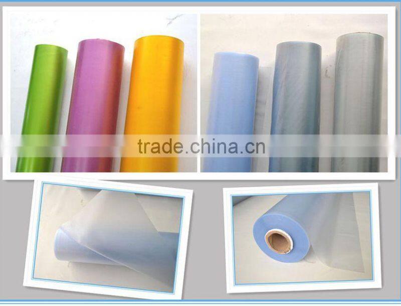 2016 Jiangsu Factory Supply Colorful Transparent PVC Film for Decoration