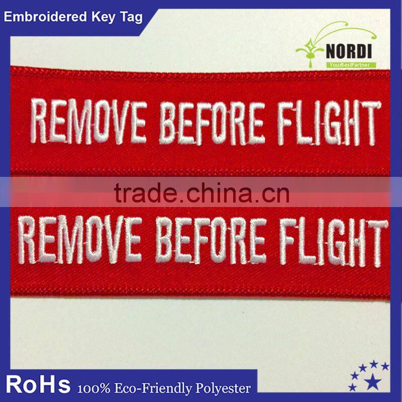 2016 hot sale embroidery keychain