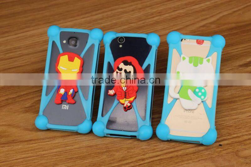 Wholesale Universal Custom Elastic Silicone Mobile Phone Frame Bumper, Protective phone case