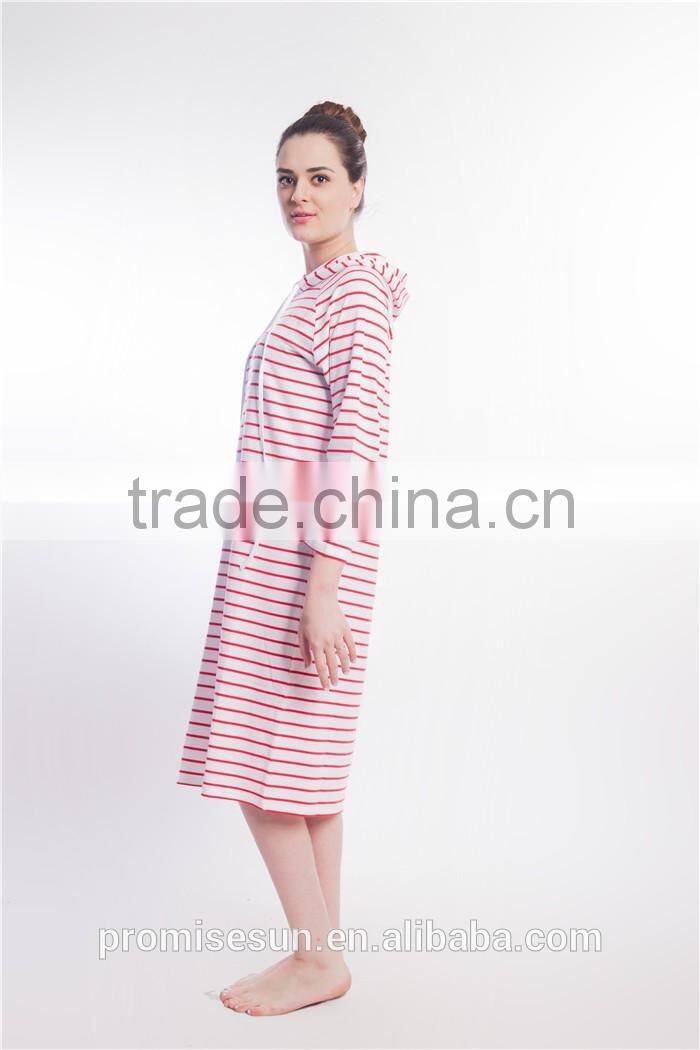 Long cap lovely knit woman sweater for outdoor wear