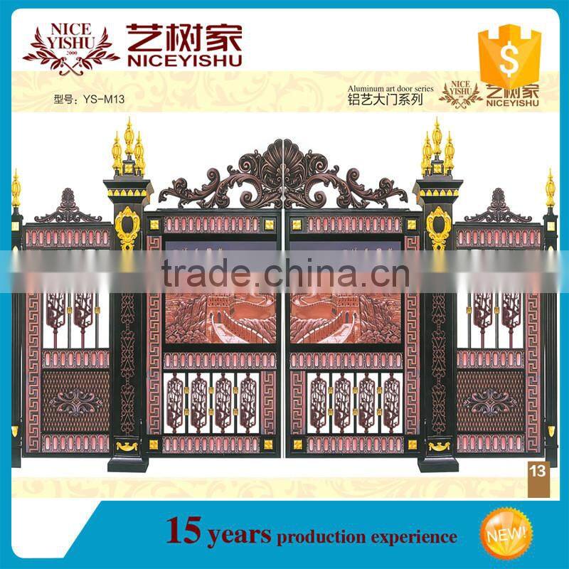 Factory latest aluminum main gate designs, main entrance gate design, aluminum main gate design 2016