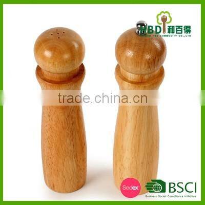 Durable desing bamboo pepper grinder/wooden salt grinder