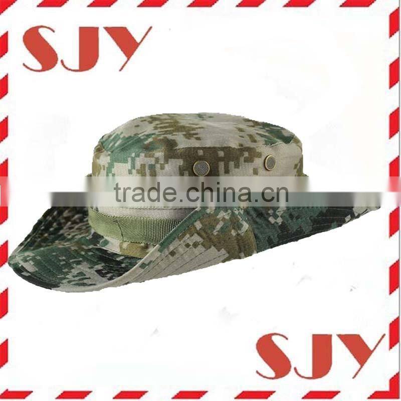 Military Jungle Large Brimmed Sun UV Protection Bucket Cap