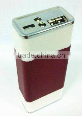Portable power bank USB Mobile phone charger wholesales price 4400mah LI-ion battery