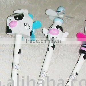 promotional heart shape magic quill feather pen for holiday gifts