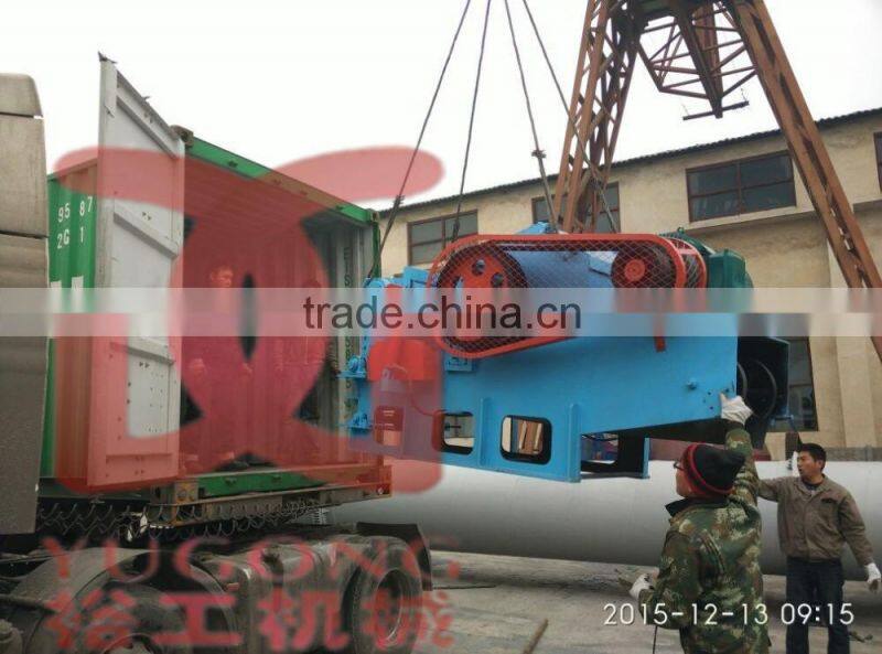 Yugong Brand reliable quality wood chips crusher , 2-15 t/h drum wood chipper