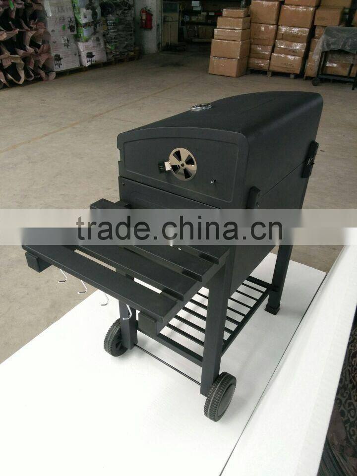 Outdoor garden charcoal bbq smoker grill