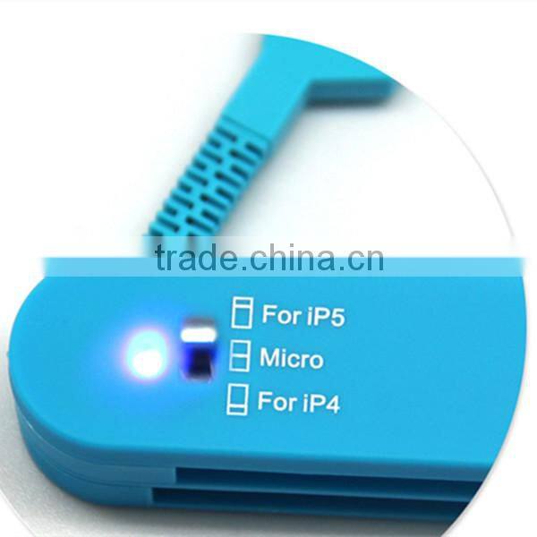 3 in 1 portable multifunction travel data lines