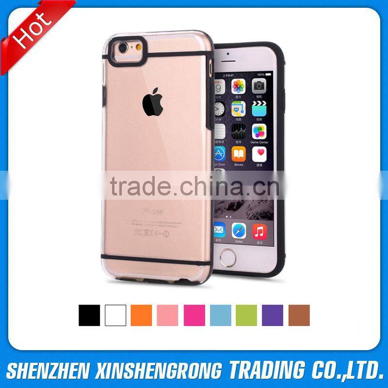 TPU soft phone case for iPhone 6 Plus 5.5 inch smart phone, TPU gel fancy shock proof cover cases for iPhone 6, Clear cover skin