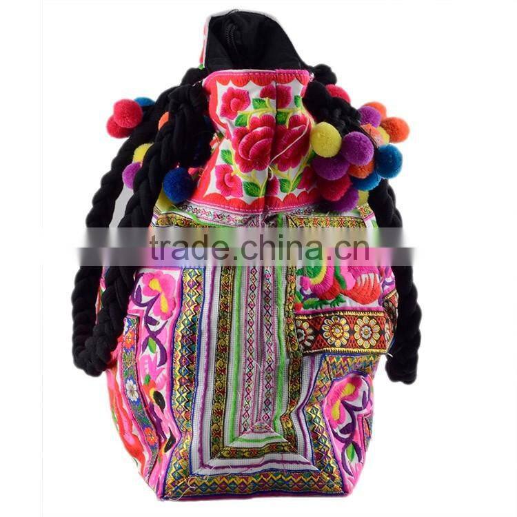 Top quality embroidered shoulder bag Vietnam embroidery bags