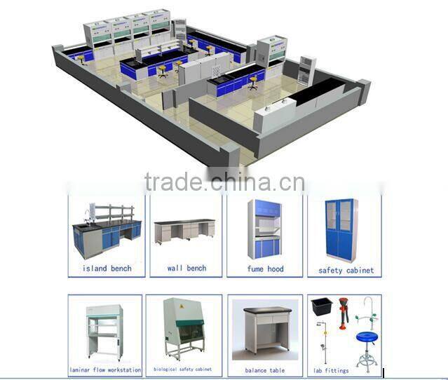 Bench Top Mounted Portable High Pressure 1-Way Lab Water Faucet in Chemical Laboratory