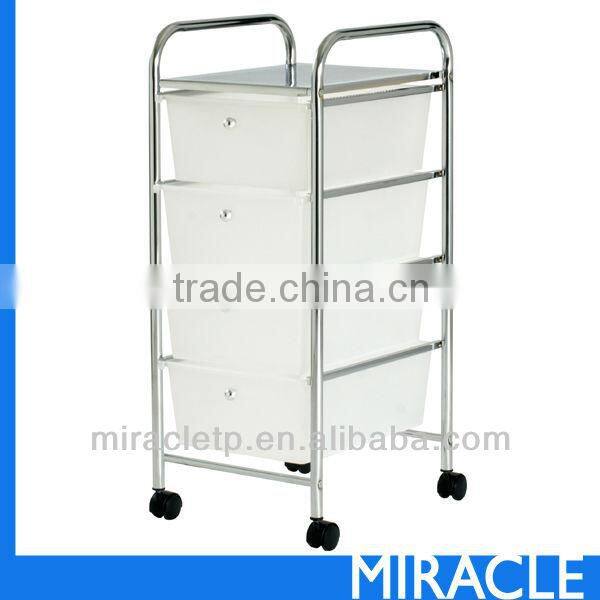 9 PP Plastic White Storage Drawers Cart Organizer