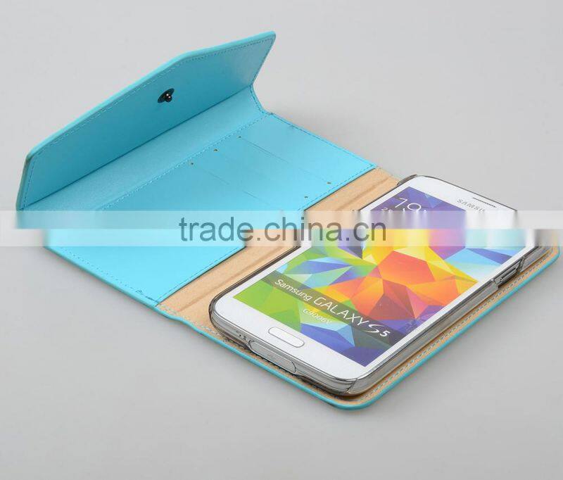 Delicate Wallet Case Premium Purse Leather case for Samsung Galaxy S5